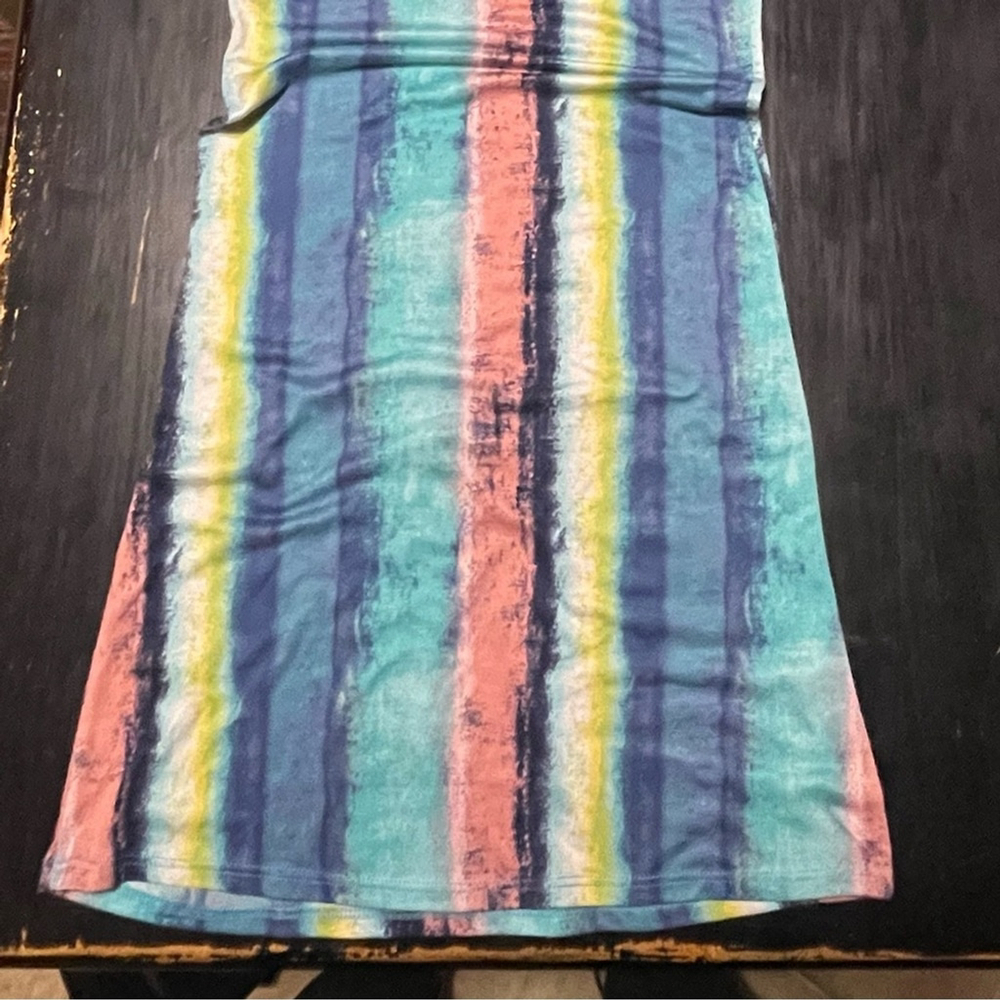 Fashion Nova Striped Maxi Dress in Blue and Pink - Picture 4 of 6